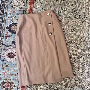 Sezane Camel Pencil Skirt size 36 Jupe Afida